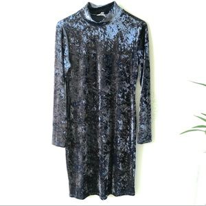 Blue Velvet Dress
